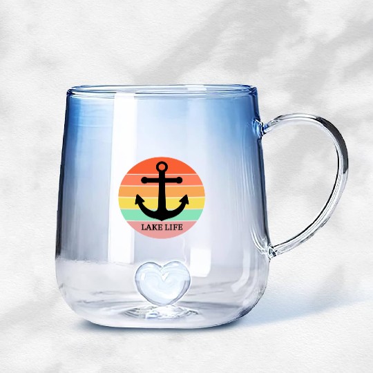 LAKE LIFE Gradient Glass Mugs