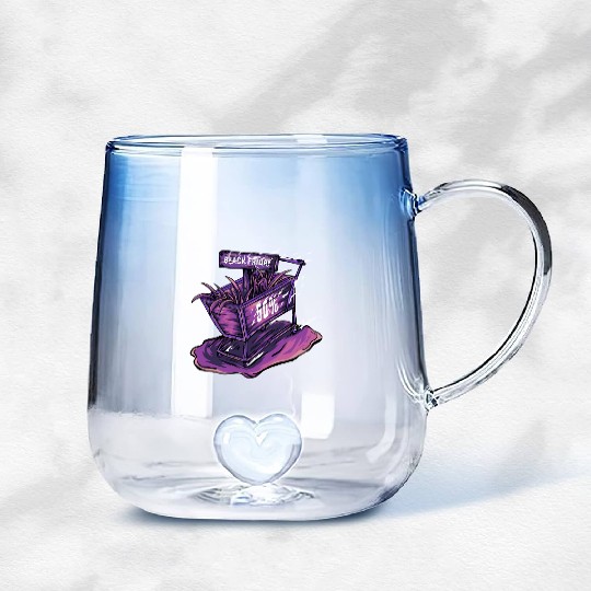Trolley Black Friday Gradient Glass Mugs