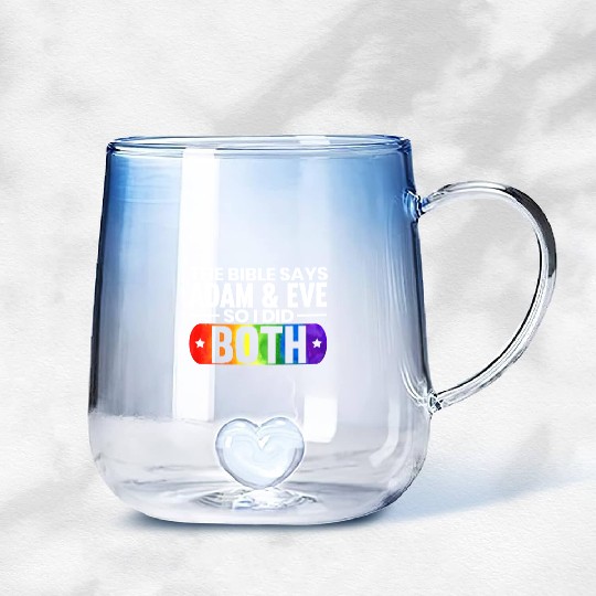 Gay Rights Rainbow Pride Month LGBTQ Gay Pride Gradient Glass Mugs