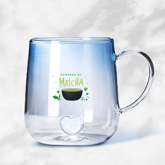 Powered By Matcha Japan Gradient Glass Mugs