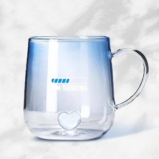 I'm Thinking Computer Scientist Programmer Cloud Gradient Glass Mugs