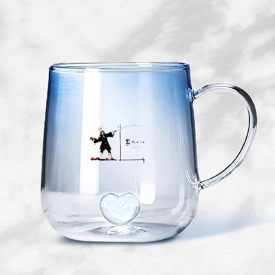 Newton Bombs Funny Physics Science Banksy Street Gradient Glass Mugs