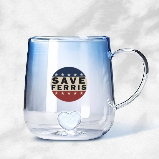 Save Ferris Gradient Glass Mugs