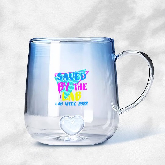 Saved By The Lab Retro Lab Week 2023 Medical Gradient Glass Mugs