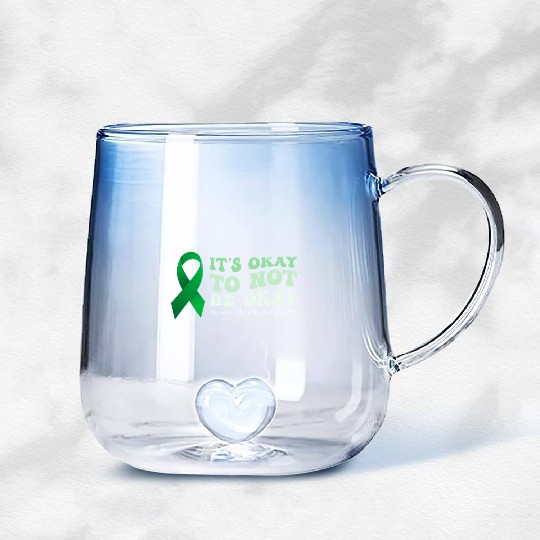 its okay to not be okay Mental Health Awareness Gradient Glass Mugs