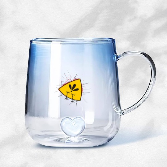 Angry bird Gradient Glass Mugs