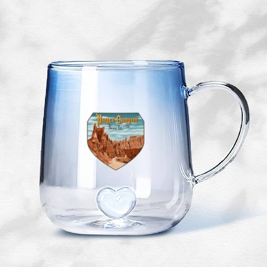 Bryce canyon national park Gradient Glass Mugs