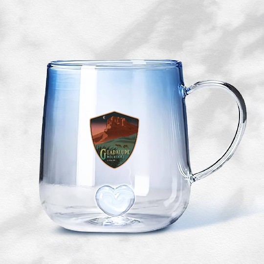 guadalupe mts national park Gradient Glass Mugs