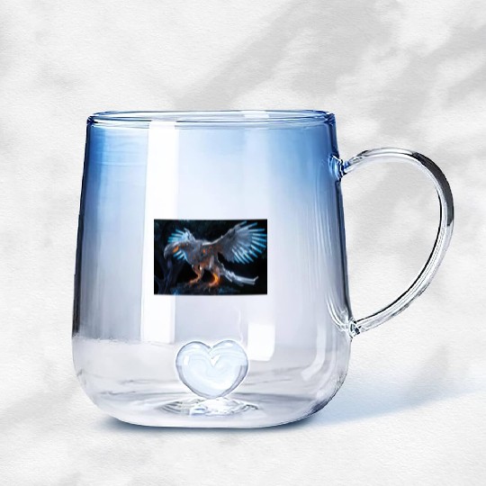 Hawk of Tomorrow Gradient Glass Mugs
