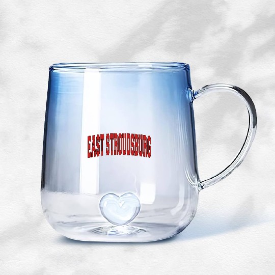 East Stroudsburg Pa Pennsylvania Varsity Style Usa Gradient Glass Mugs