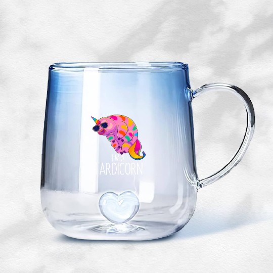 Water Bear Unicorn Tardigrade Science Microbiology Gradient Glass Mugs