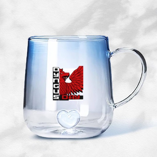 Dyngus Day Polish Eagle Poland Pride Gradient Glass Mugs