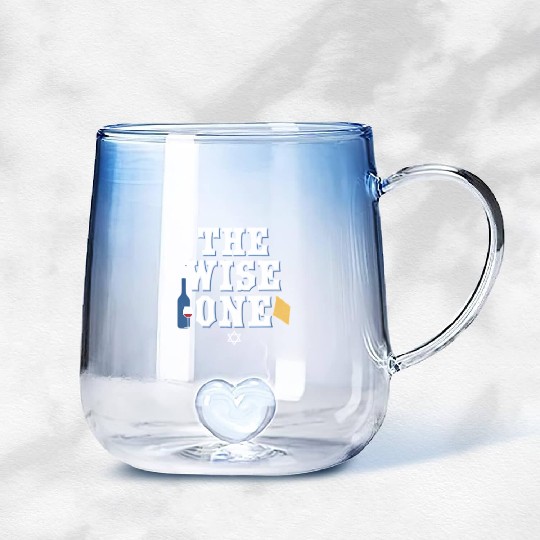 Pesach Passover The Wise One Gradient Glass Mugs
