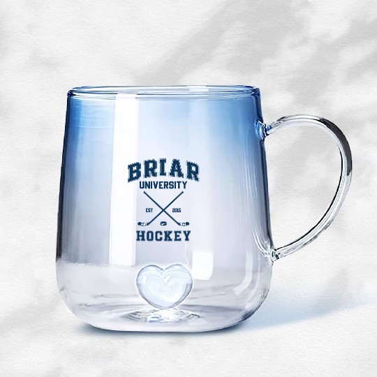 Briar U Hockey Off Campus Graham 44 Two Side Gradient Glass Mugs