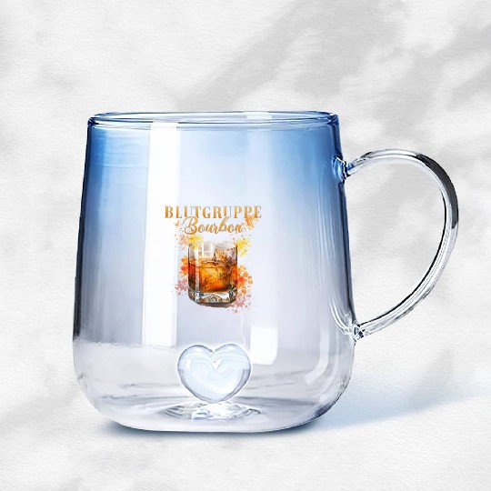 Blutgruppe Bourbon Cocktail for Bartender Gradient Glass Mugs