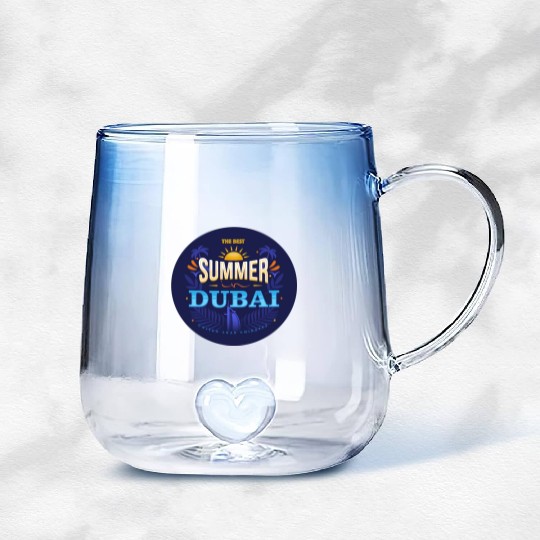 The Best Summer In Dubai Gradient Glass Mugs
