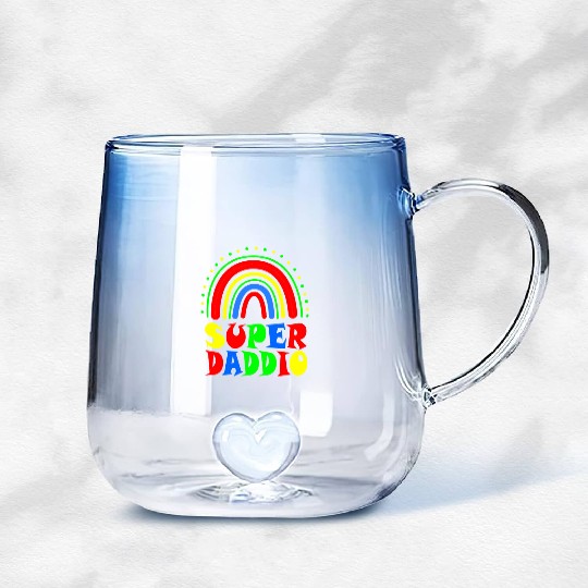 Super Daddio Gradient Glass Mugs