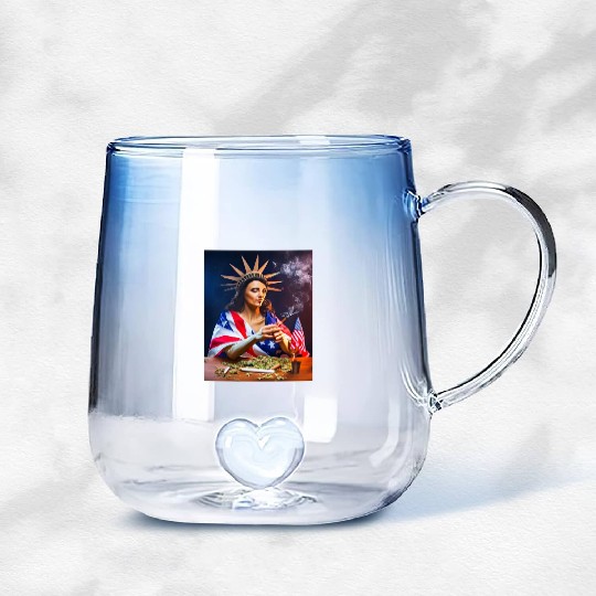 Mary Jane Liberty Gradient Glass Mugs