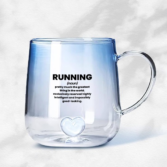 Running Dictionary Definition Meaning Runner Gradient Glass Mugs