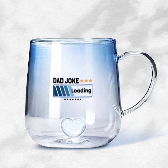 Dad Joke Loading... Gradient Glass Mugs