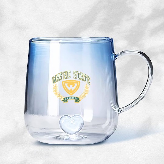 Wayne State Warriors Victory Gradient Glass Mugs