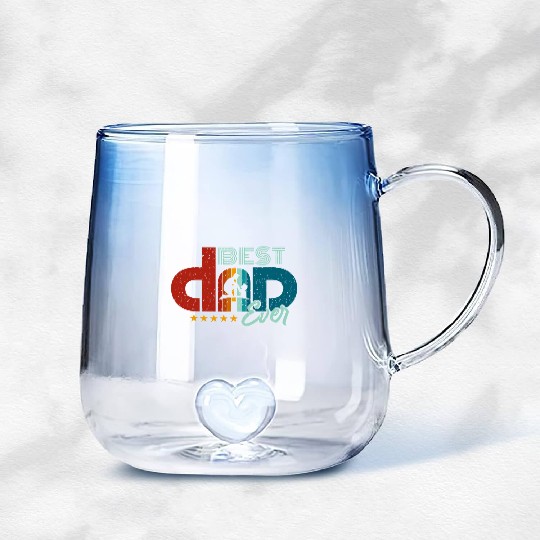 Best Dad Ever Gradient Glass Mugs