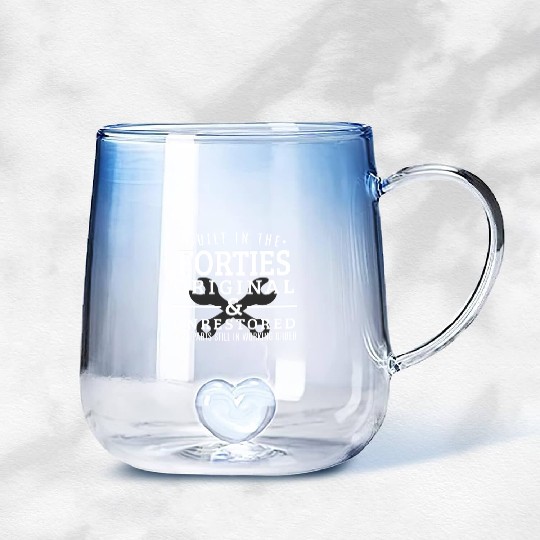 Built In The Forties Born In The 1940S Gradient Glass Mugs