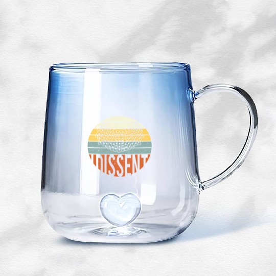 I Dissent Quote Gradient Glass Mugs