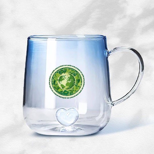 protect our parks and national parks areas Gradient Glass Mugs