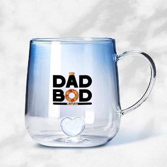 Dad Bod is the best dad ever Gradient Glass Mugs Gifts for Dad