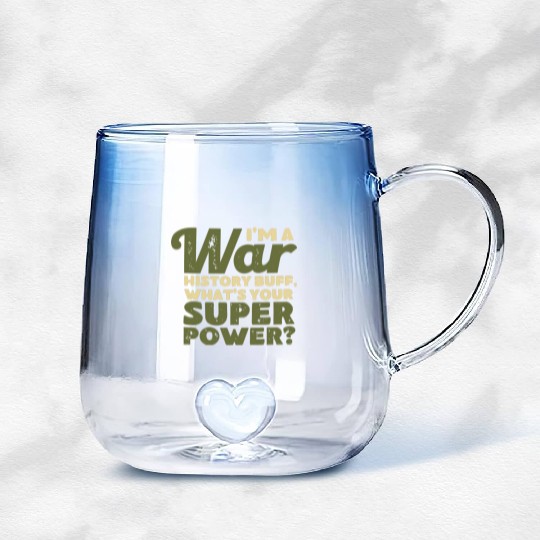 I'm a War History Buff - WW2 Enthusiast Gradient Glass Mugs
