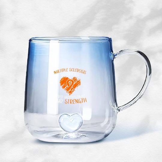 MS Warriors Never Underestimate Our Strength Gradient Glass Mugs