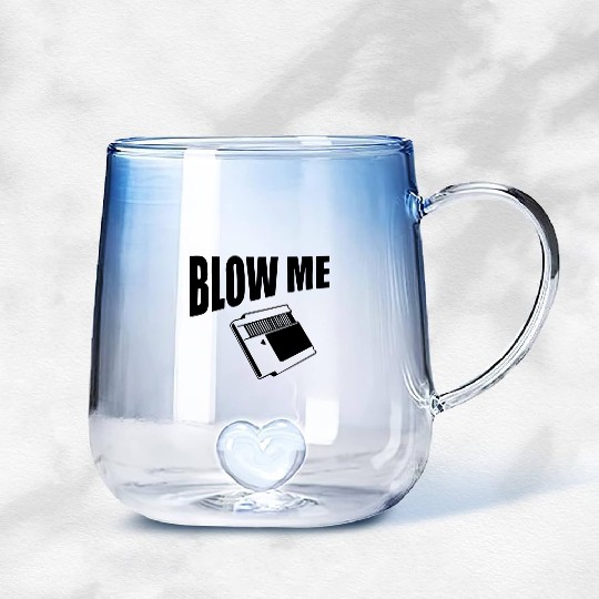 Blow Me Video Game Gradient Glass Mugs