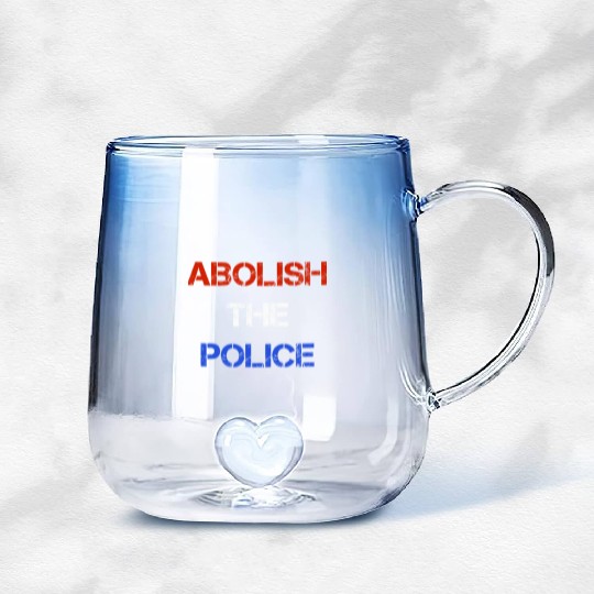 Abolish The Police Blm Gradient Glass Mugs