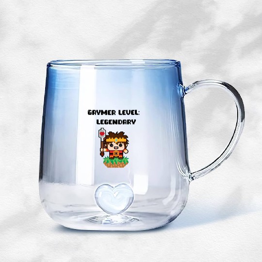 Gaymer Level Legendary Gradient Glass Mugs