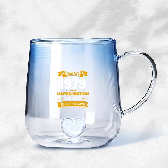 September 1979 Birthday Surprise Gradient Glass Mugs