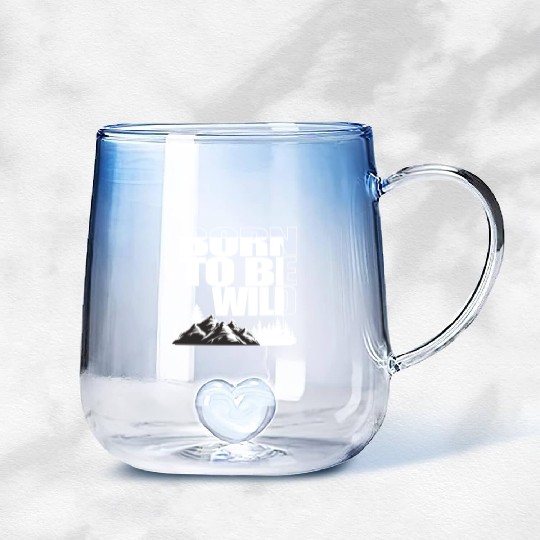 BORN TO BE WILD Gradient Glass Mugs