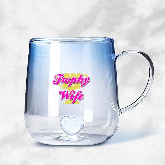 Trophy Wife Gradient Glass Mugs