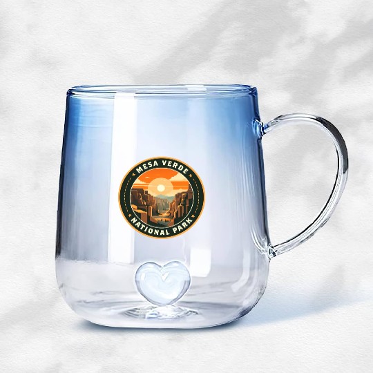 Mesa Verde National Park Gradient Glass Mugs