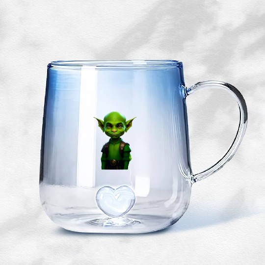 Green Goblin Rascal Embrace the Mischief Gradient Glass Mugs