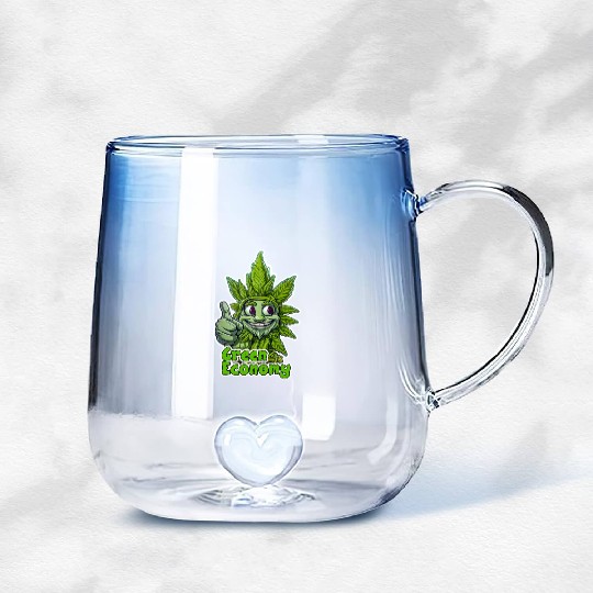 Green Economy Gradient Glass Mugs