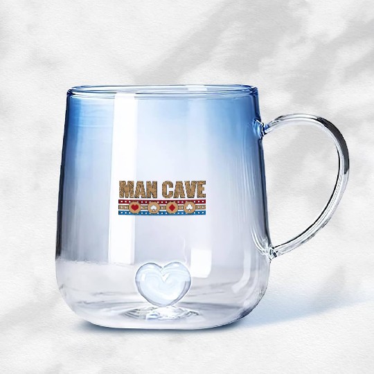 Cribbage Man Cave Loves Board Game Tournament Gradient Glass Mugs