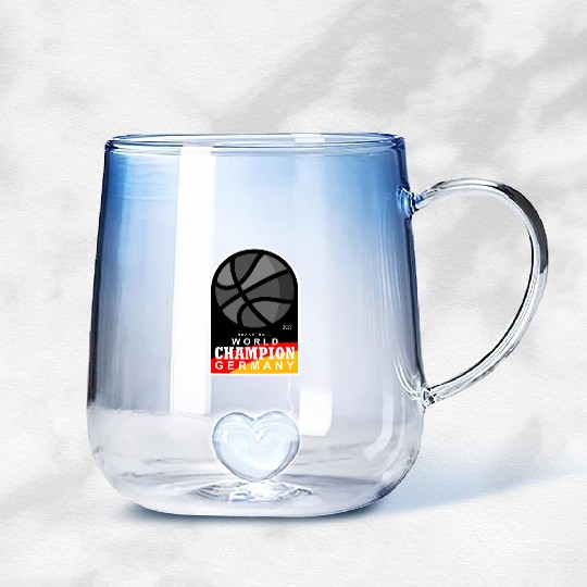 GERMANY BASKETBALL WOLRD CHAMPION 2023 Gradient Glass Mugs