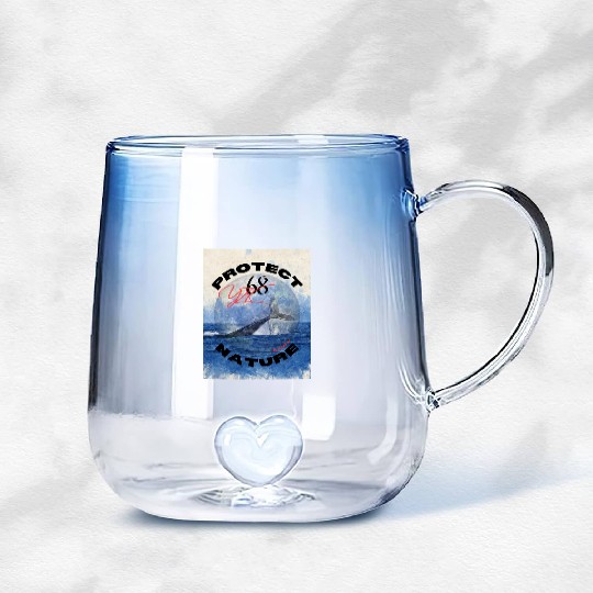 protect nature Gradient Glass Mugs