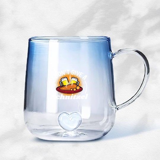 I Dont Give A Schnitzel Germany Food Gradient Glass Mugs