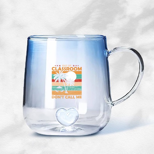 Teacher Retirement Out Of Classroom Retired Gradient Glass Mugs