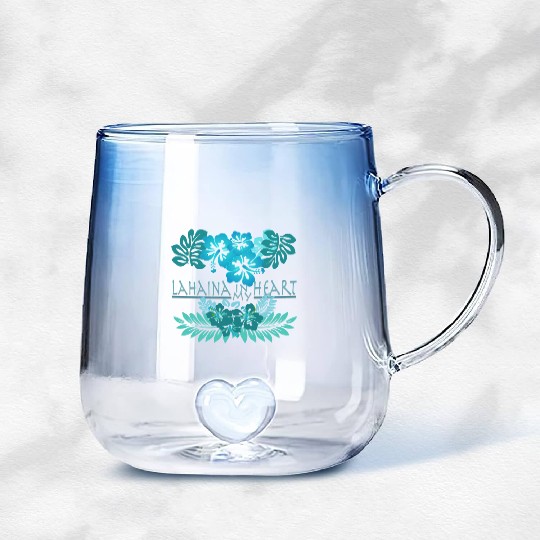 Lahaina in my Heart Gradient Glass Mugs