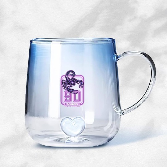 Scorpio Born in 1990 Zodiac star sign horoscope As Gradient Glass Mugs