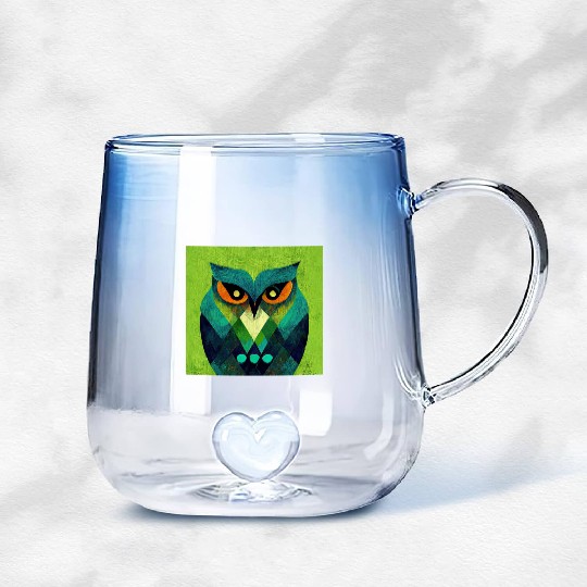 Mod Owl: ScOwl Owl Gradient Glass Mugs