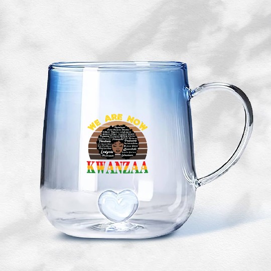 Celebrating All Passions with Kwanzaa Pride Gradient Glass Mugs